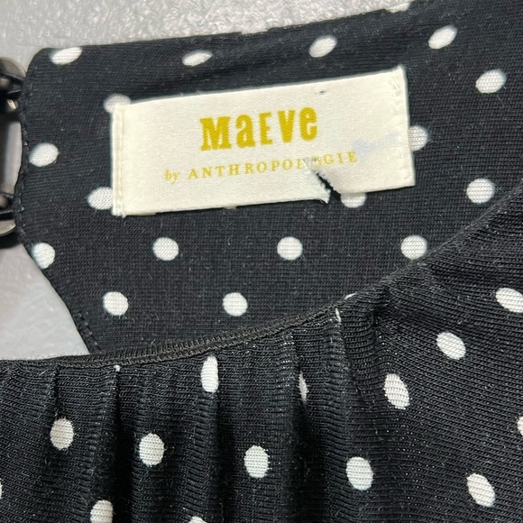 Maeve By Anthropologie Sawyer Balloon-Sleeve Tunic Floral Polka Dot Mini Dress - Picture 8 of 10